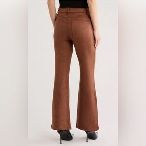 Sanctuary Sawyer Flare Faux Suede Pants Brown 29 Boho Cowgirl Rodeo Western Boot